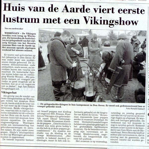 Artikel uit Schager courant